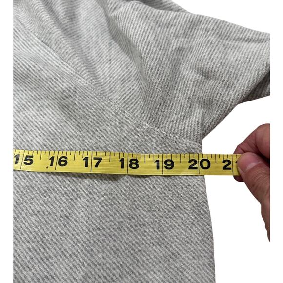 Faherty Coastal Gray Striped Long Sleeve Sweatshirt Pullover Women's Timeless, S - Picture 4 of 8